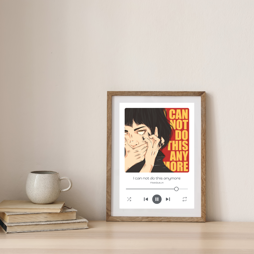 I can not do this anymore | Player Postcard Kunstdruck