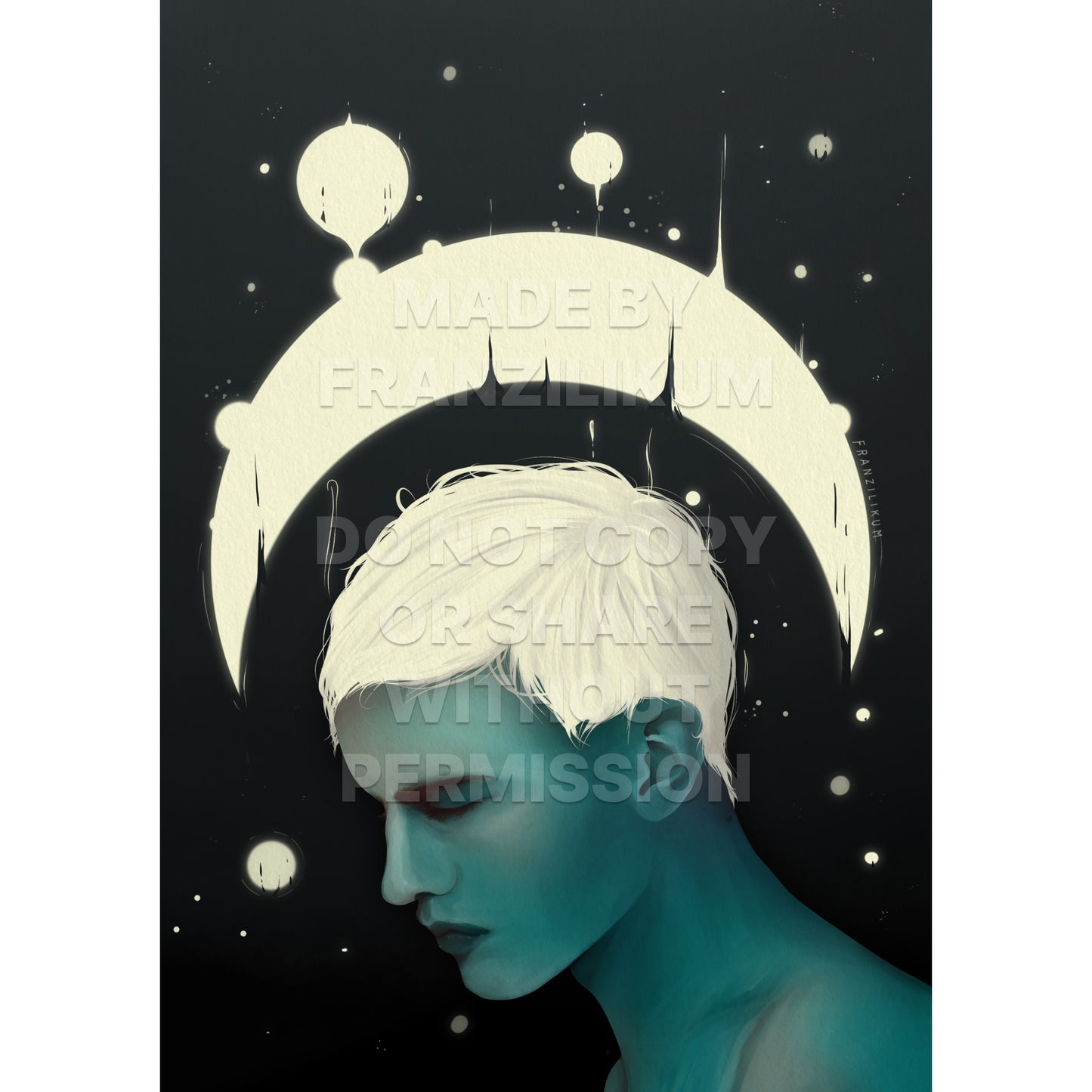 Blue Moon | Kunstdruck