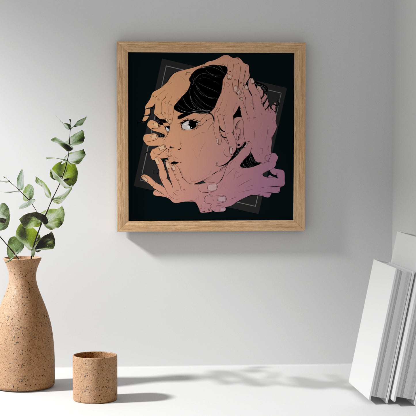 I don't like being touched | Kunstdruck