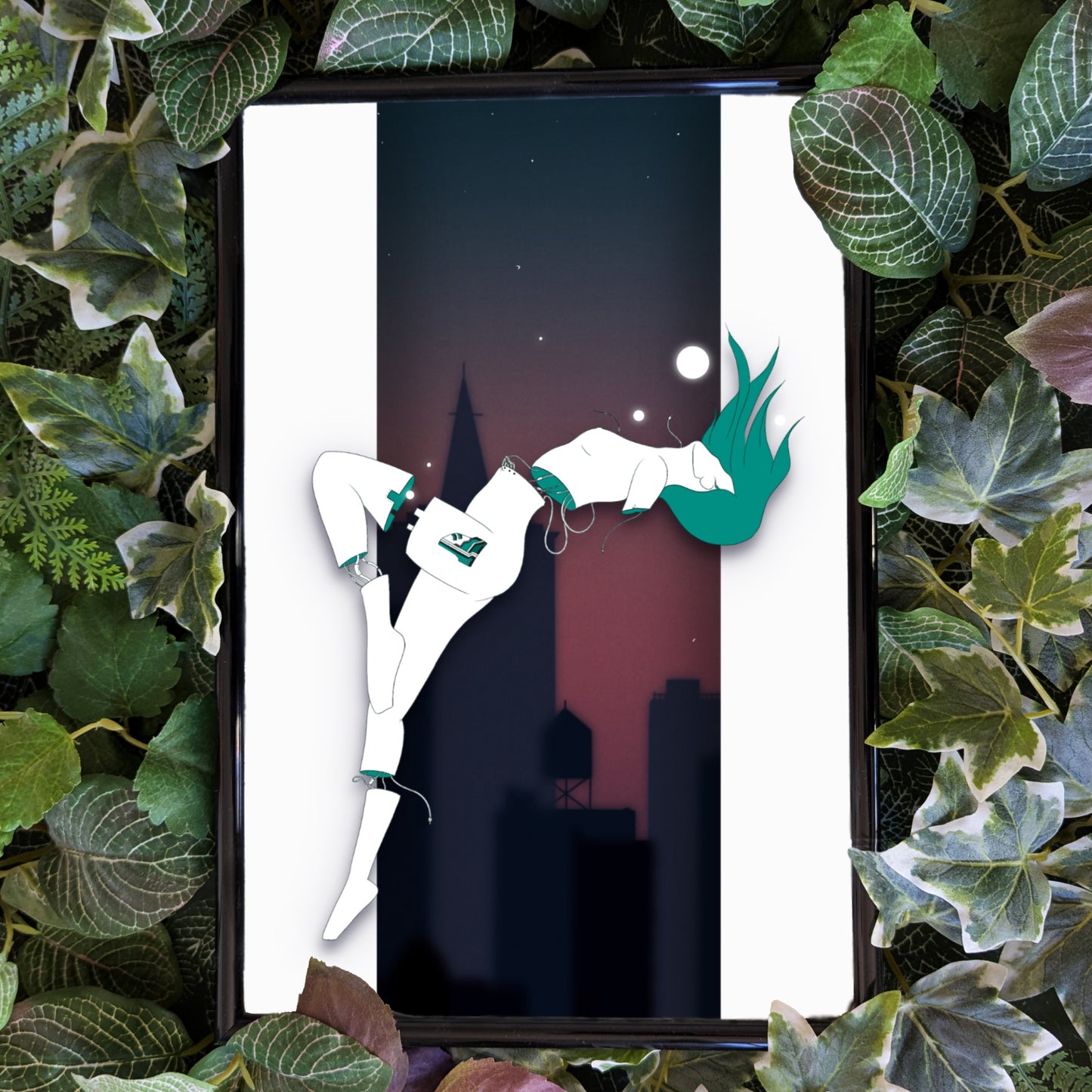 Floating Android | Kunstdruck