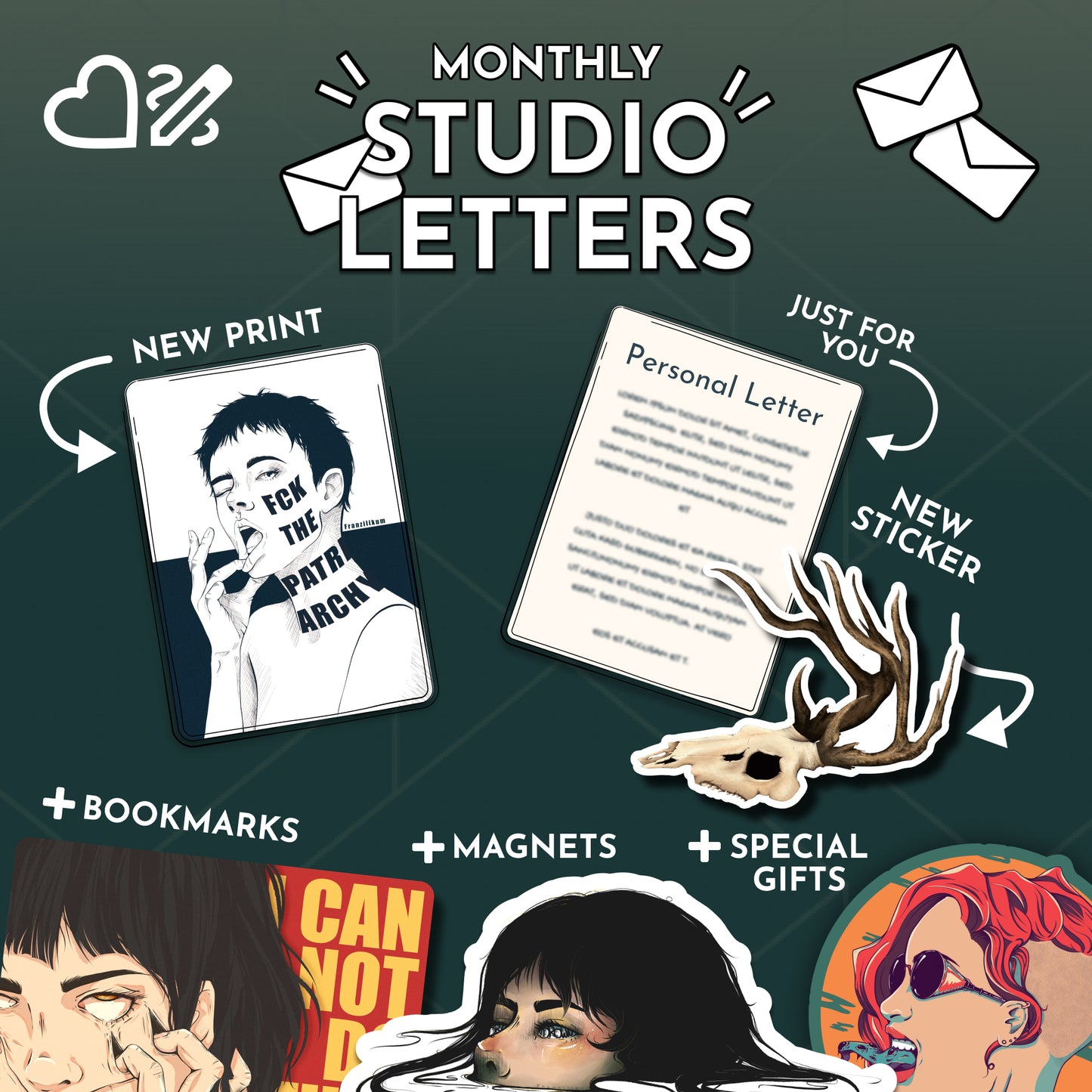 Studio Letters | Dein monatlicher Kunstbrief