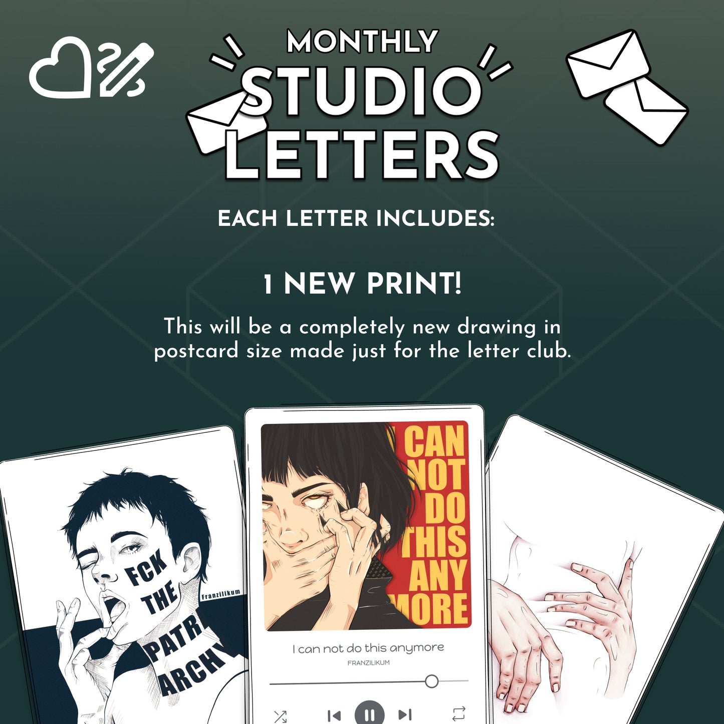 Studio Letters | Dein monatlicher Kunstbrief