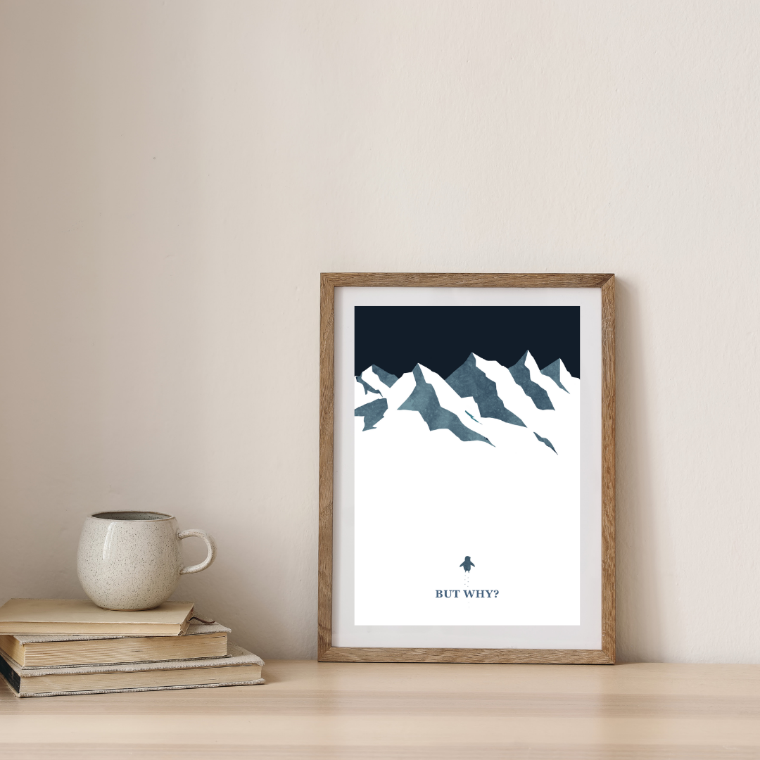 But why? Nihilistic Penguin | Art Print