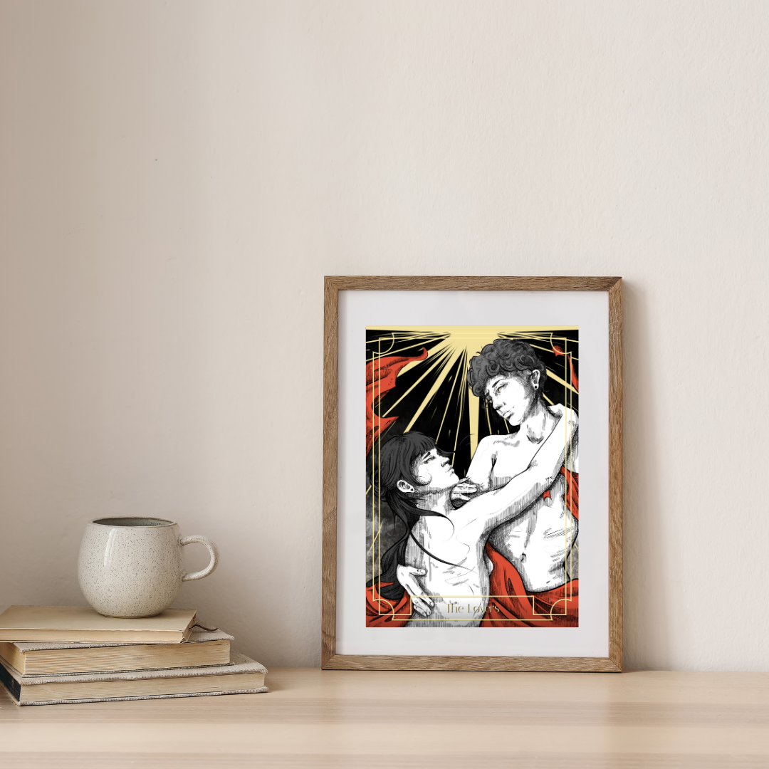 Die Liebenden | Kunstdruck
