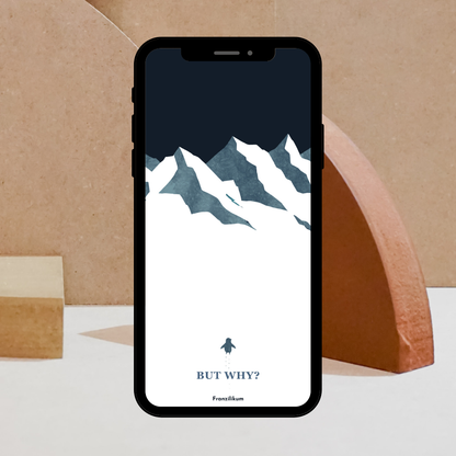 But why? Nihilistic Penguin | Phone Wallpaper