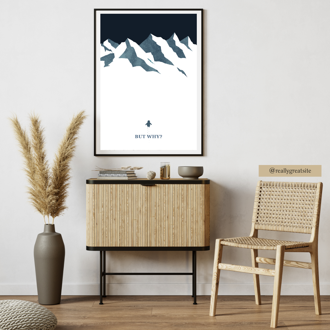 But why? Nihilistic Penguin | Art Print