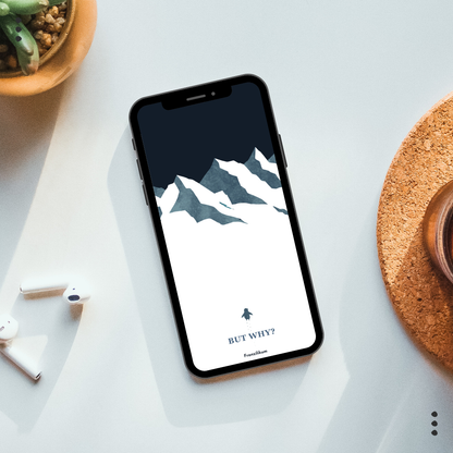 But why? Nihilistic Penguin | Phone Wallpaper