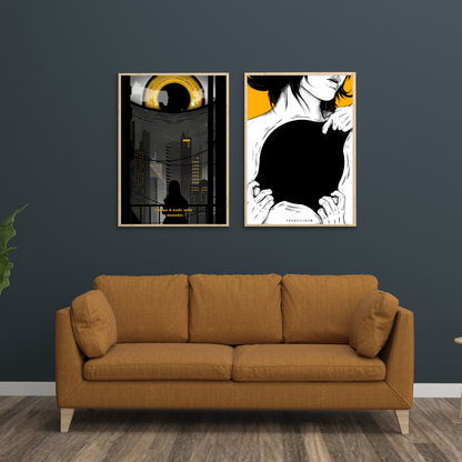 I hope it ends with a monster | Kunstdruck