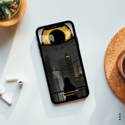 I hope it ends with a monster | Phone & Desktop Wallpaper