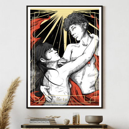Die Liebenden | Kunstdruck