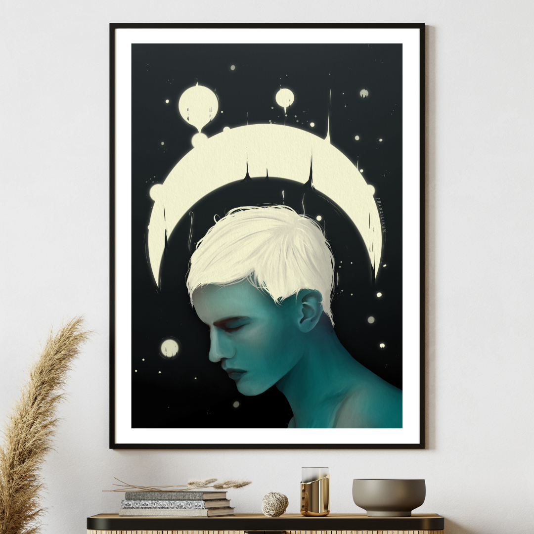 Blue Moon | Kunstdruck