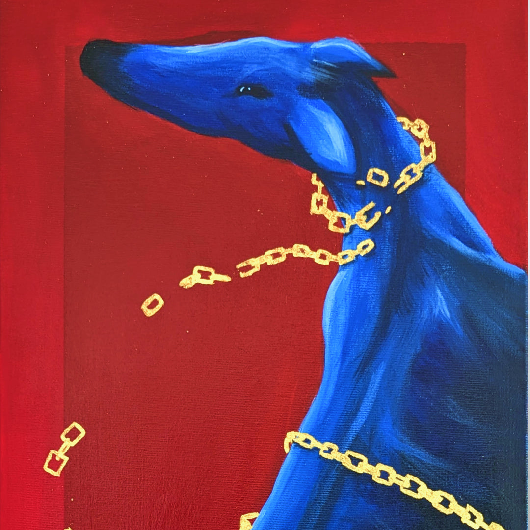 Breaking free // Acrylics and gold on Canvas, Original