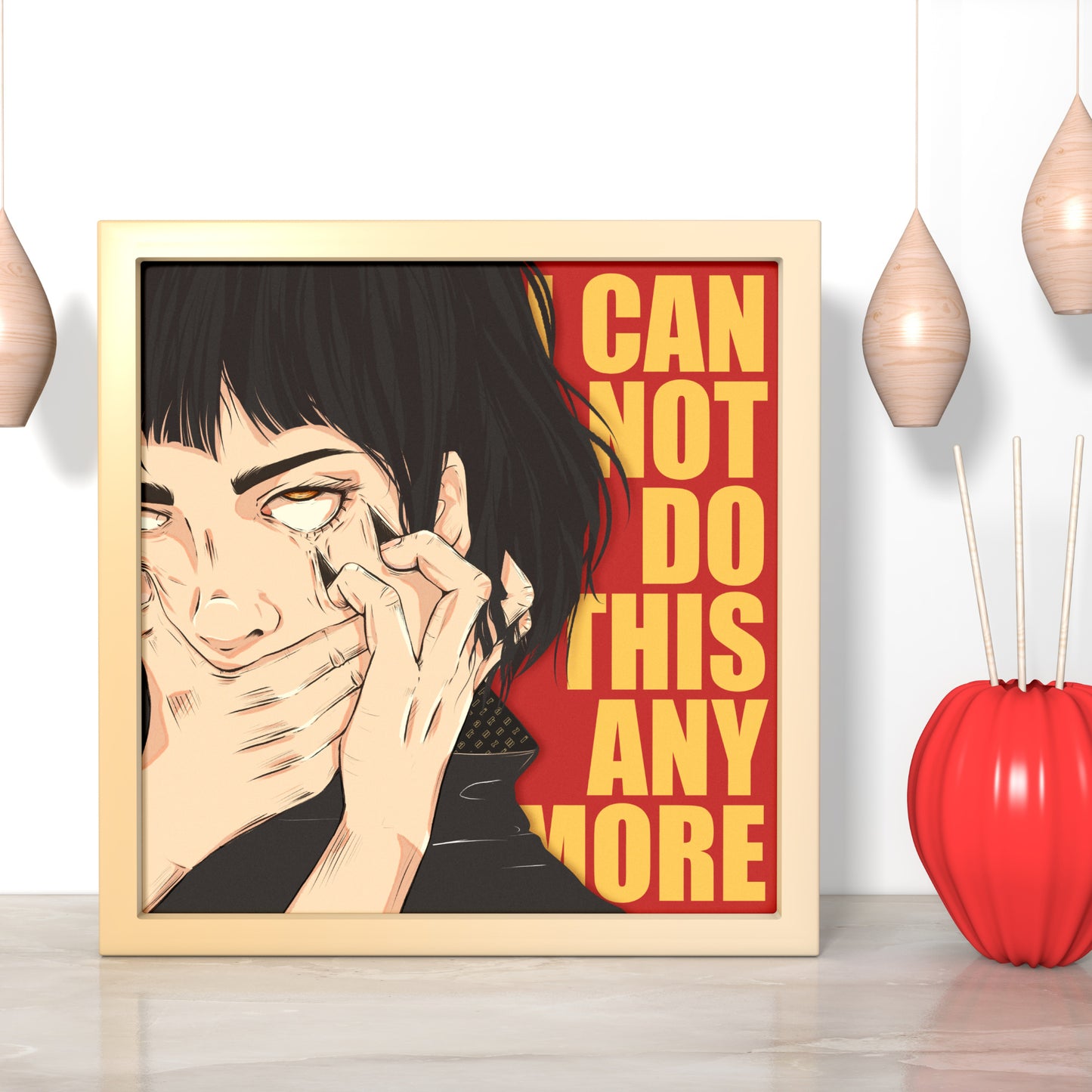 I can not do this anymore | Kunstdruck