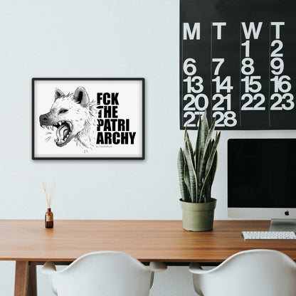 Hyäne - FCK the Patriarchy | Kunstdruck