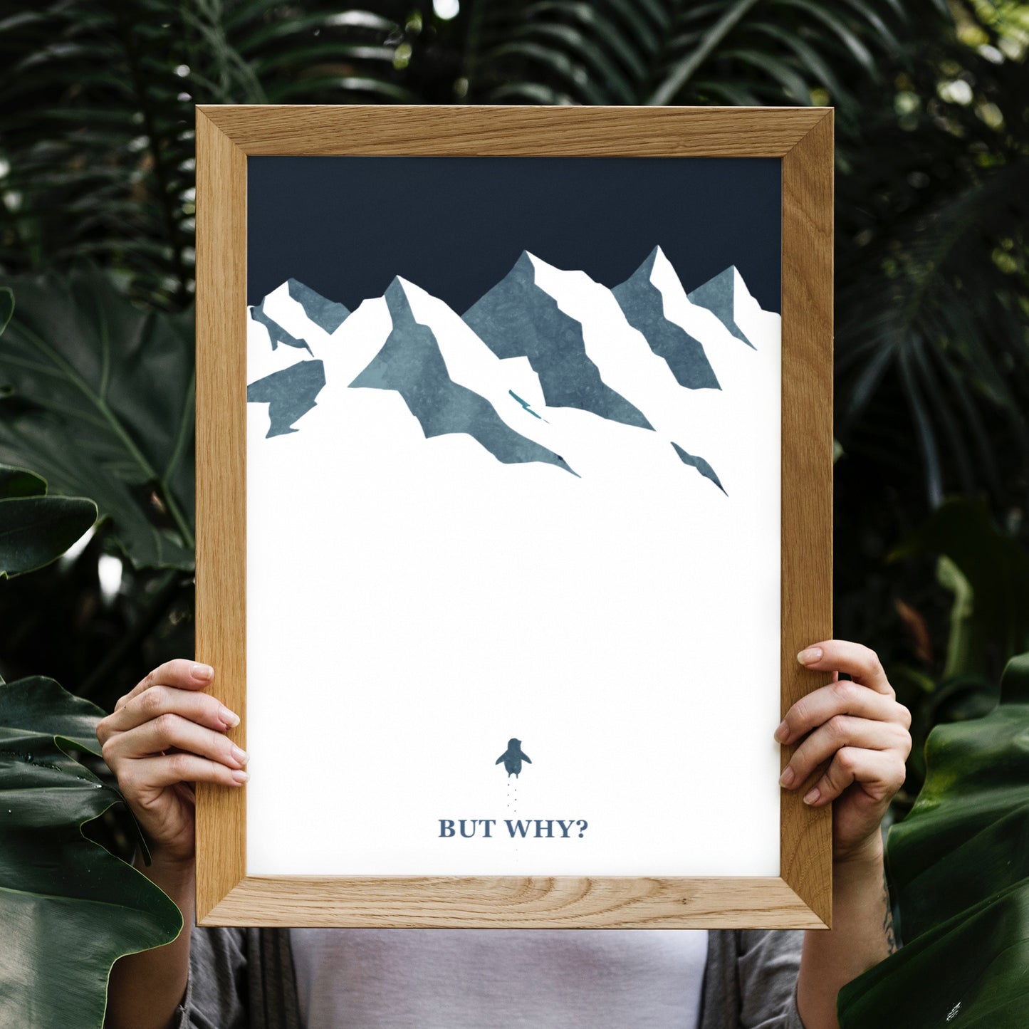 But why? Nihilistic Penguin | Art Print