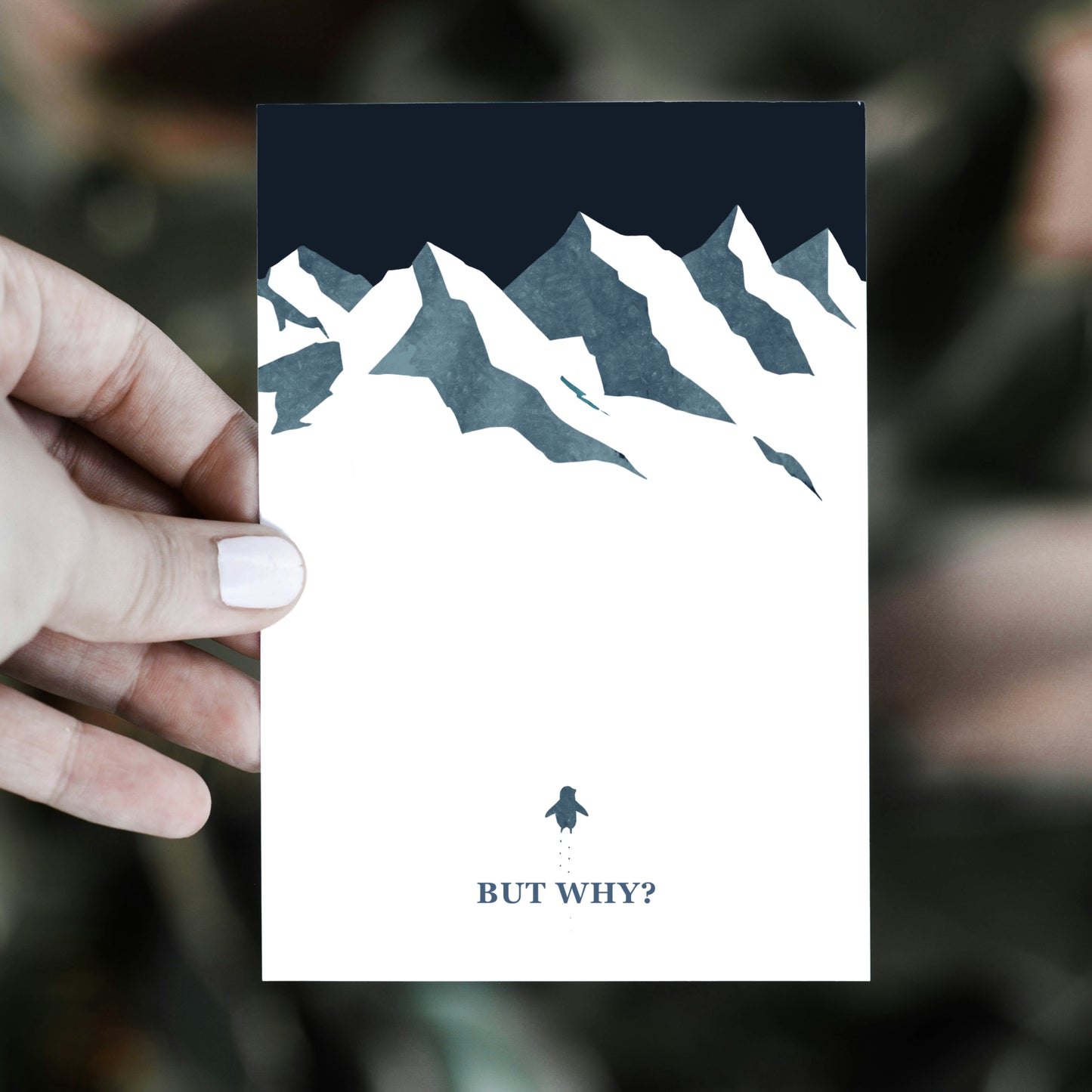 But why? Nihilistic Penguin | Art Print