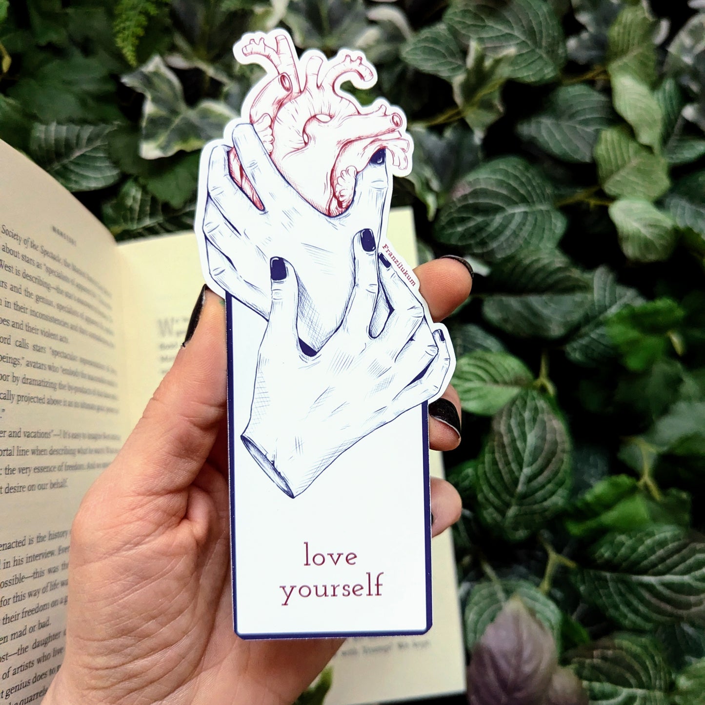 Hand aufs Herz | Lesezeichen