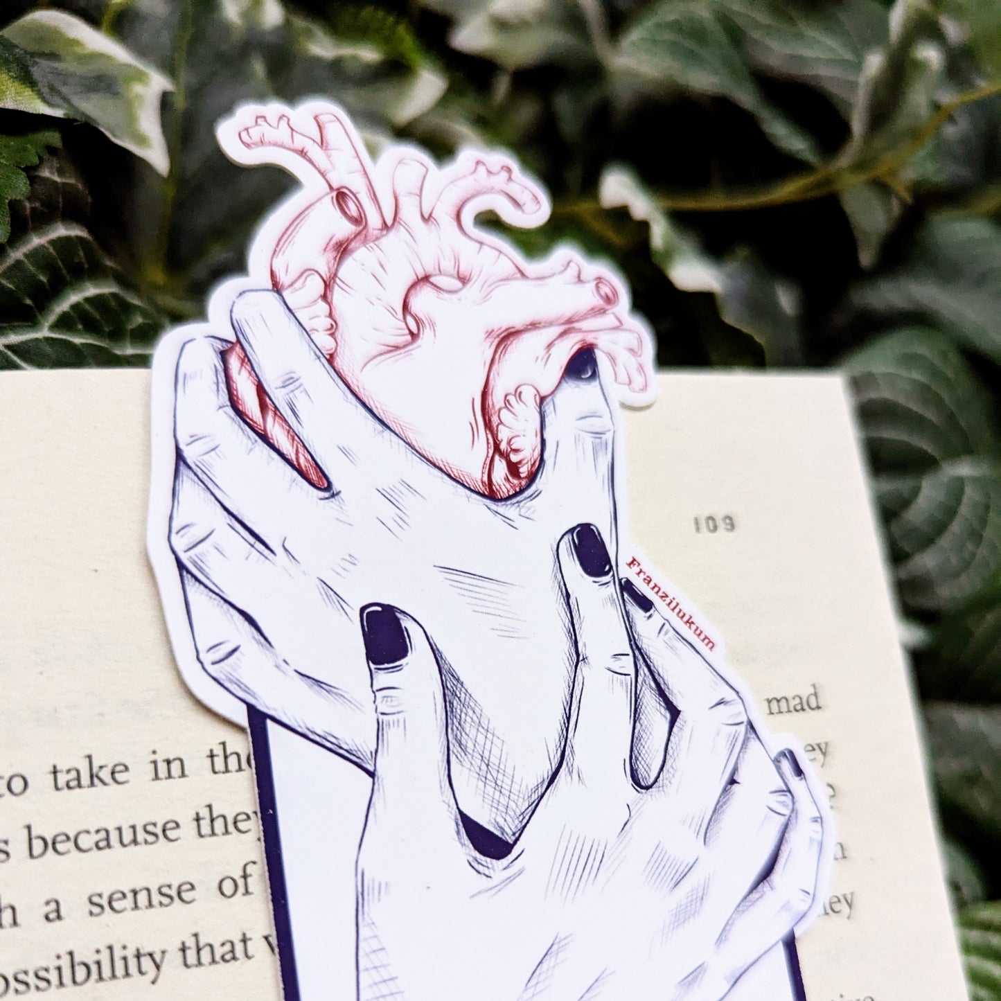 Hand aufs Herz | Lesezeichen