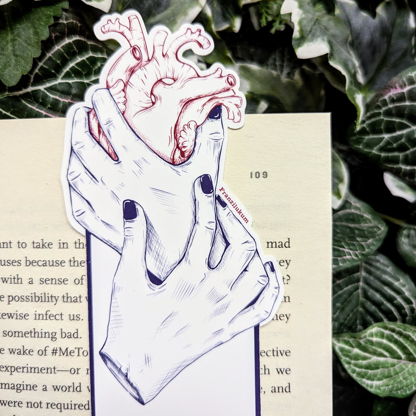 Hand aufs Herz | Lesezeichen