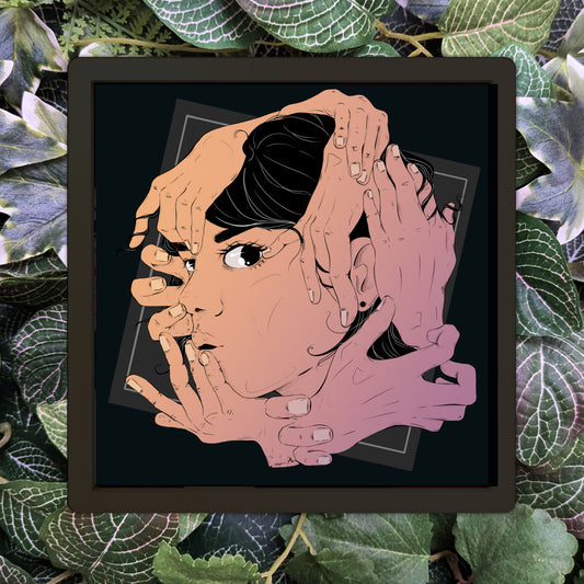 I don't like being touched | Kunstdruck