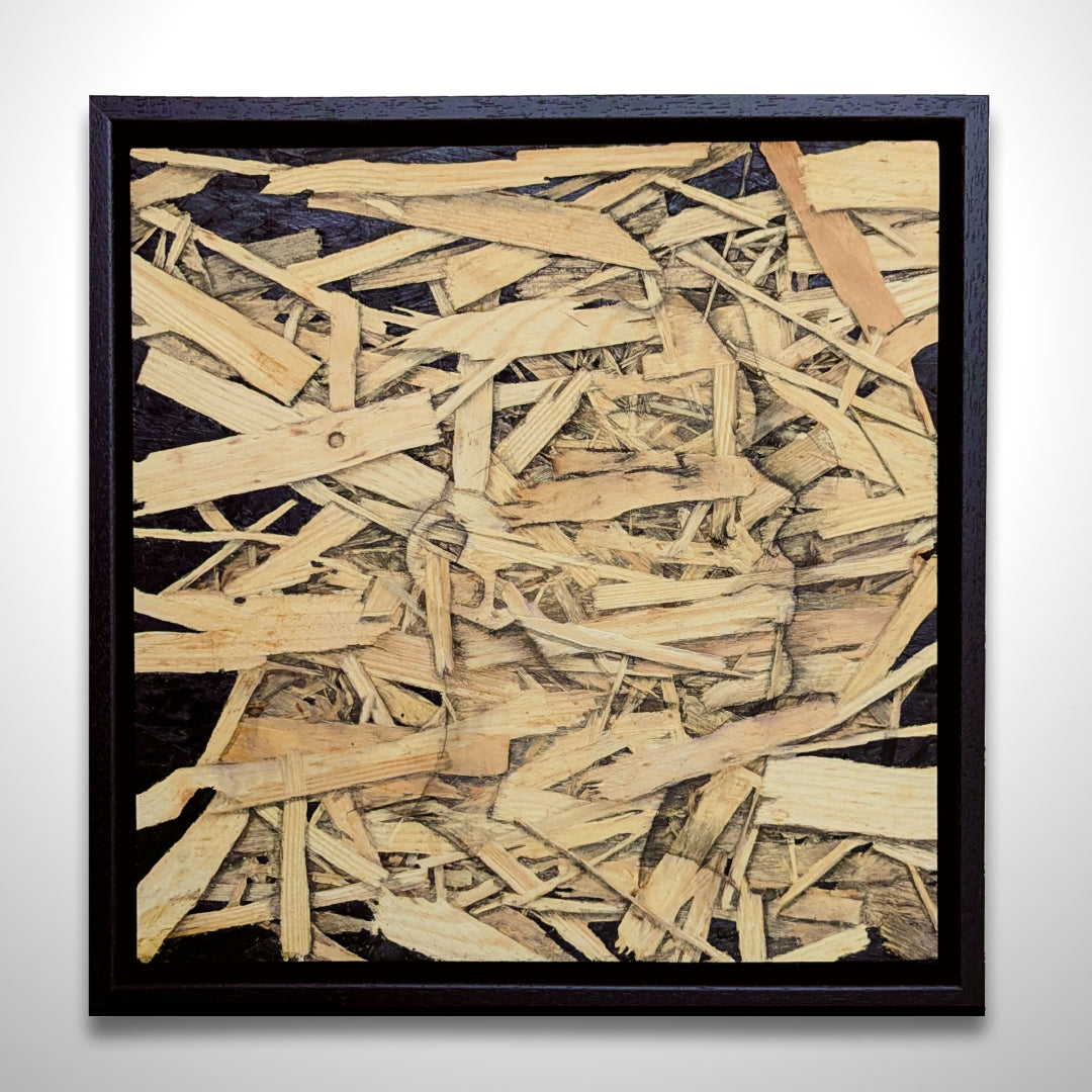 Freiheit // Original Tintenzeichnung auf OSB-Holzplatte