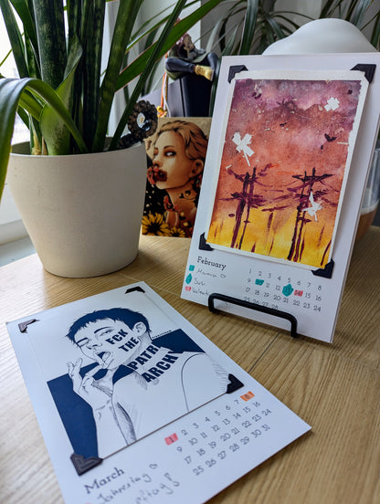Desk calendar for postcards | Calendar