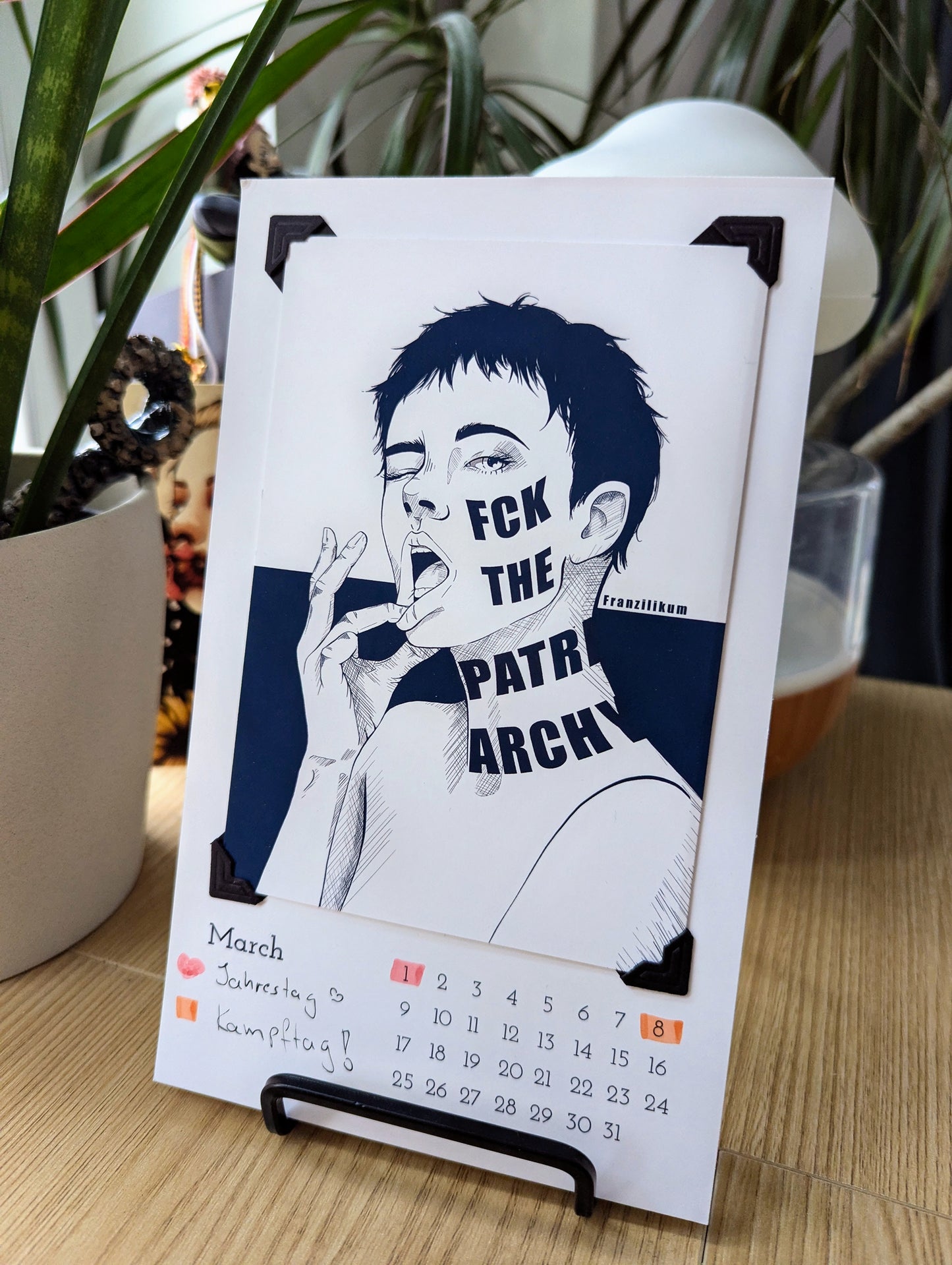 Desk calendar for postcards | Calendar