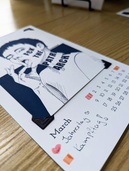 Desk calendar for postcards | Calendar