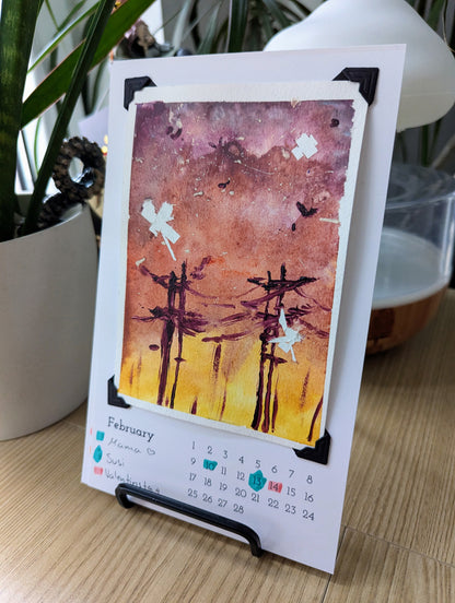 Desk calendar for postcards | Calendar