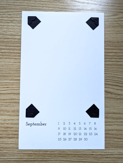 Desk calendar for postcards | Calendar