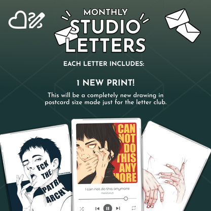Studio Letters | Dein monatlicher Kunstbrief