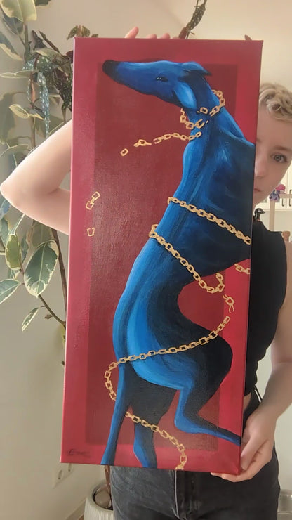 Breaking free // Acrylics and gold on Canvas, Original